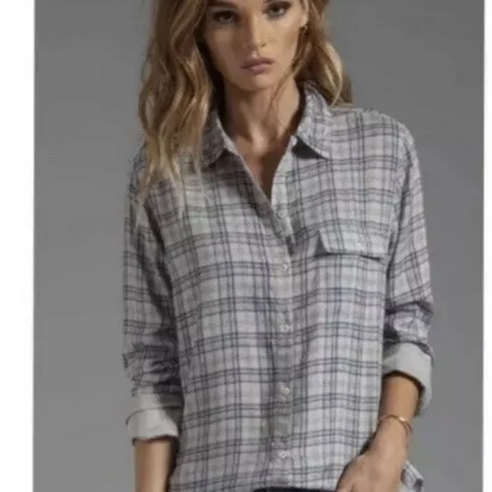 Soft By Joie Super Soft Button Down Top Joie Sz S - image 1